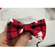 Dog's Life Bow Tie - Plaid & Trees