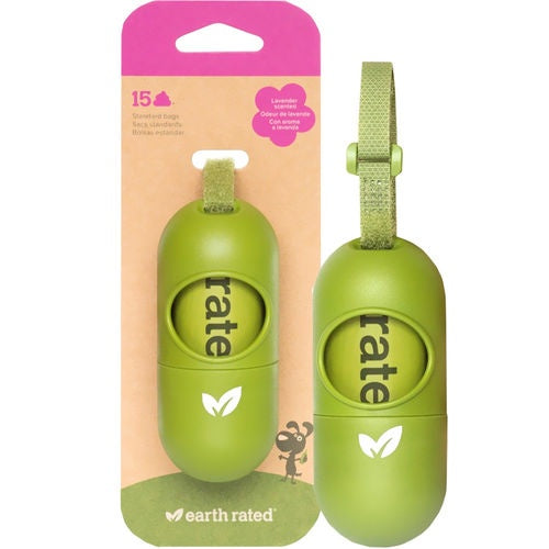 Earth Rated Leash Dispenser- 15 Lavender Scented Degradable Bags