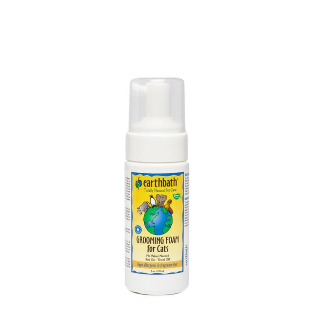 Earthbath Hypo-Allergenic Waterless Grooming Foam For Cats - Fragrance Free