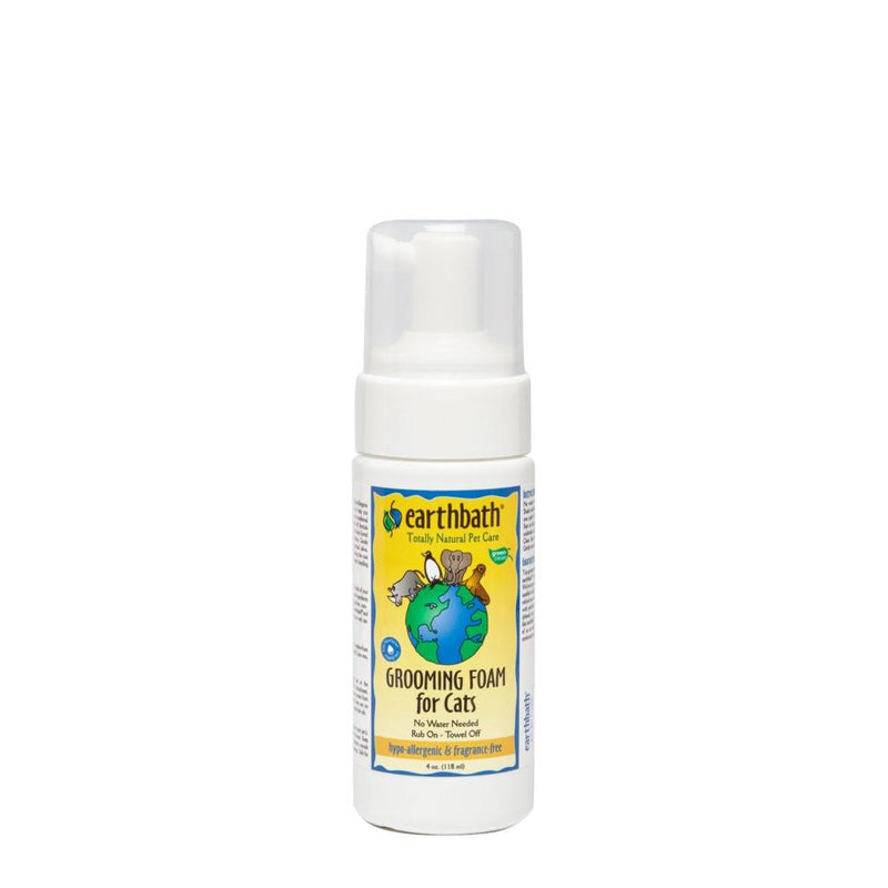 Earthbath Hypo-Allergenic Waterless Grooming Foam For Cats - Fragrance Free
