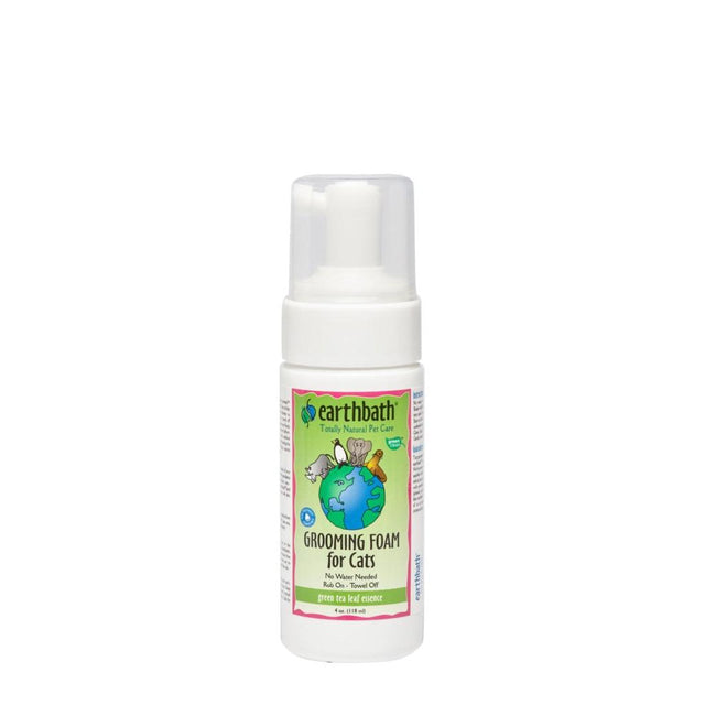 Earthbath Waterless Grooming Foam For Cats - Green Tea