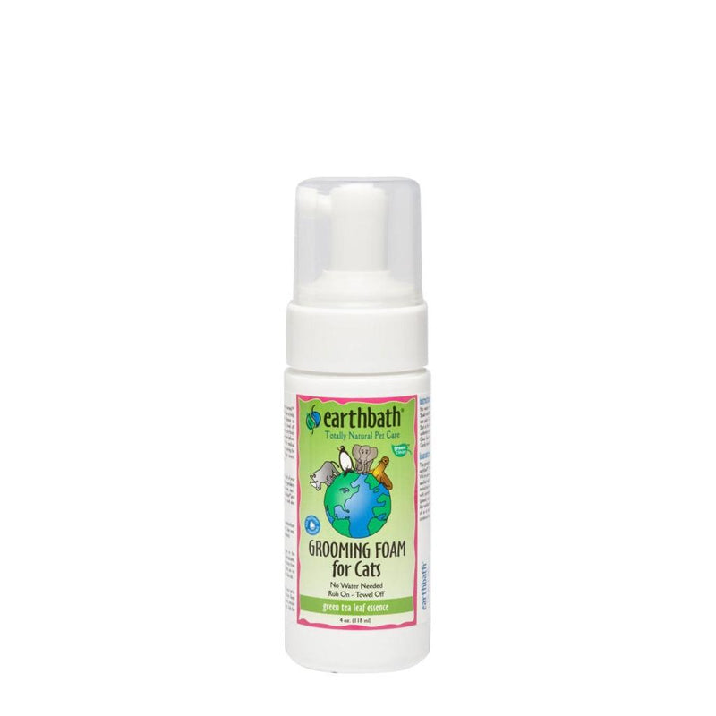 Earthbath Waterless Grooming Foam For Cats - Green Tea