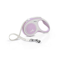 Flexi Retractable Lead - Comfort Tape - Rose, Blue and Black