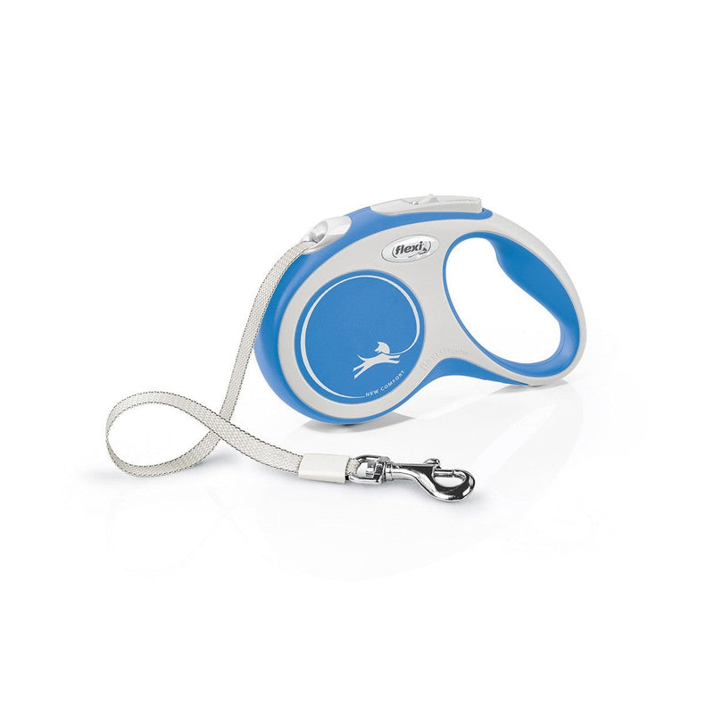 Flexi Retractable Lead - Comfort Tape - Rose, Blue and Black