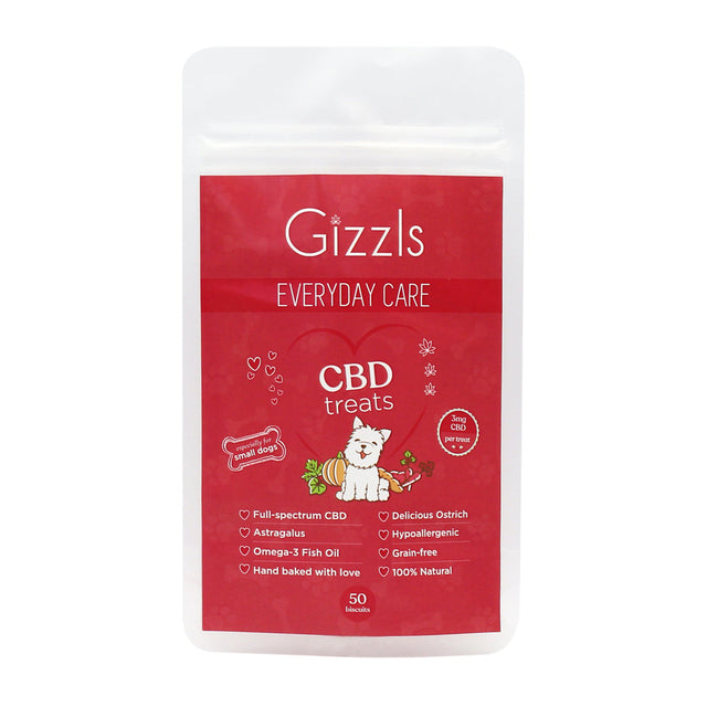 Gizzle CBD Large Dog Treats - Ostrich Flavour