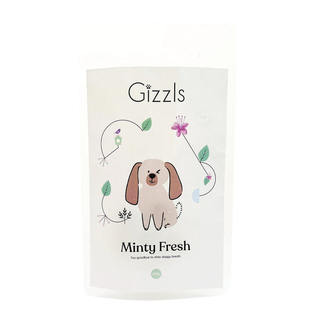 Gizzls Everyday Dog Treats - Minty Fresh (200g)
