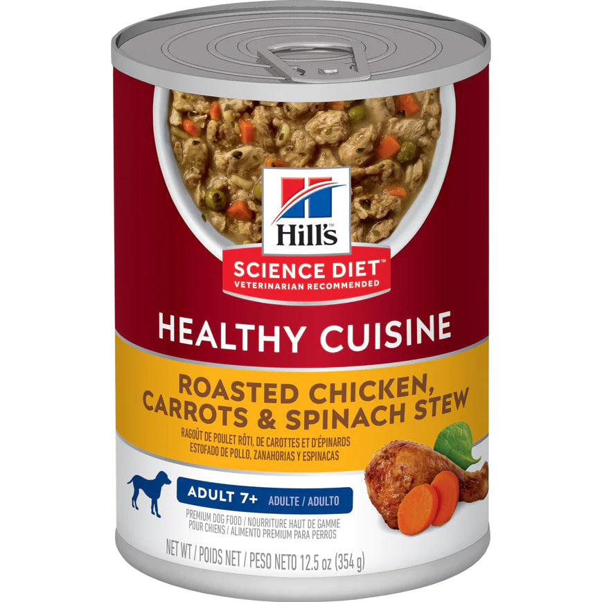 Hill's Canine Mature Can Chicken, Carrot & Spinach Stew