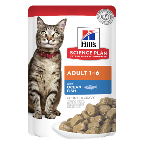 Hill's Cat Adult Ocean Fish Pouches - (Single)