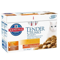 Hill's Cat Pouches Adult Multi Mix Box (12 pouches)