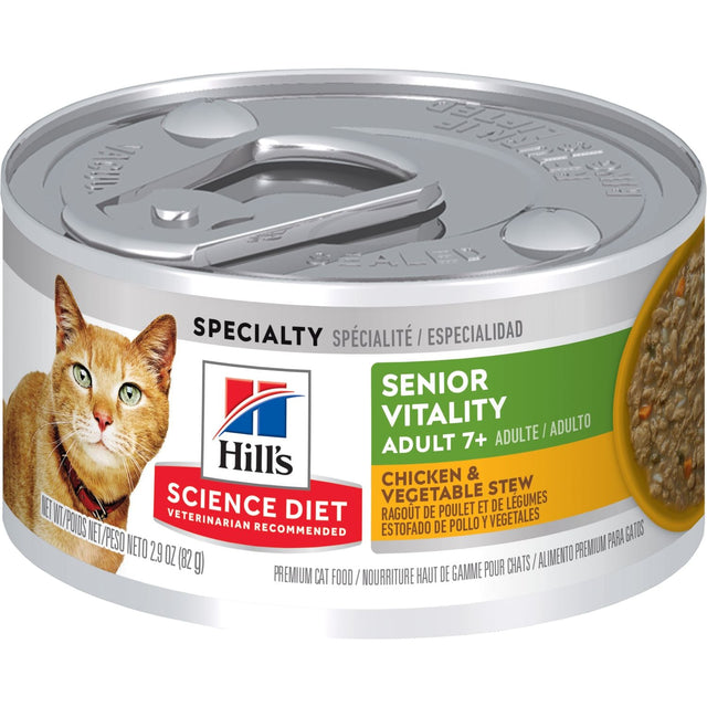 Hill's Cat Senior Vitality 7+ Chicken & Vegetable stew