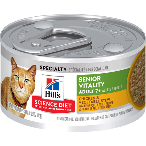 Hill's Cat Senior Vitality Can - Chicken and Vegetable Stew