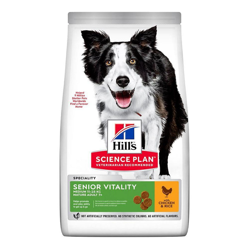 Hill's Senior Vitality Adult 7+ Medium Breed - Chicken and Rice