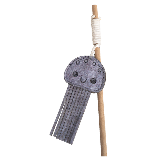 Huntlea Dangler Cat Toy Felt Jelly Fish