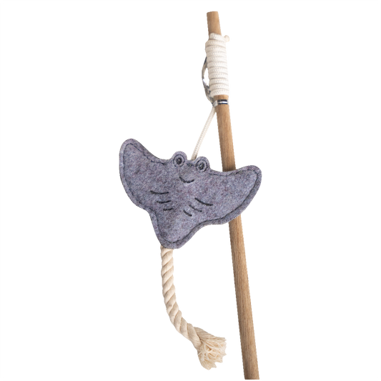 Huntlea Dangler Cat Toy Felt Manta Ray