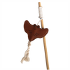 Huntlea Dangler Cat Toy Leather Manta Ray