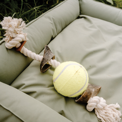 Huntlea Dog Rope Toy 2 Knot with 2 Hoof and Ball
