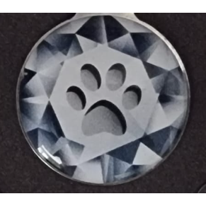 Instant Tag - Geometric Paw Print