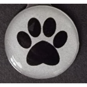 Instant Tags - Reflective Paw Print