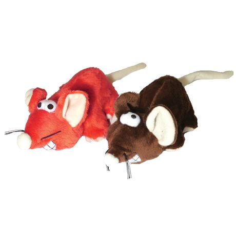 Jolly Moggy Plush Cheeky Mice Assorted 5" - Accessories - Cat - Toys X3