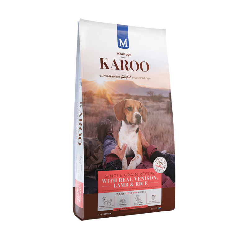 Karoo Dog Food Adult Venison & Lamb Hypoallergenic