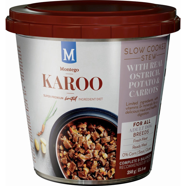 Karoo Wet Food Tub Single - Adult Dogs Ostrich