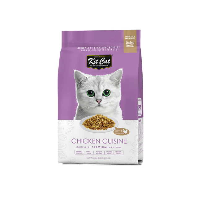 Kit Cat Food Chicken Cuisine (Hairball Control)