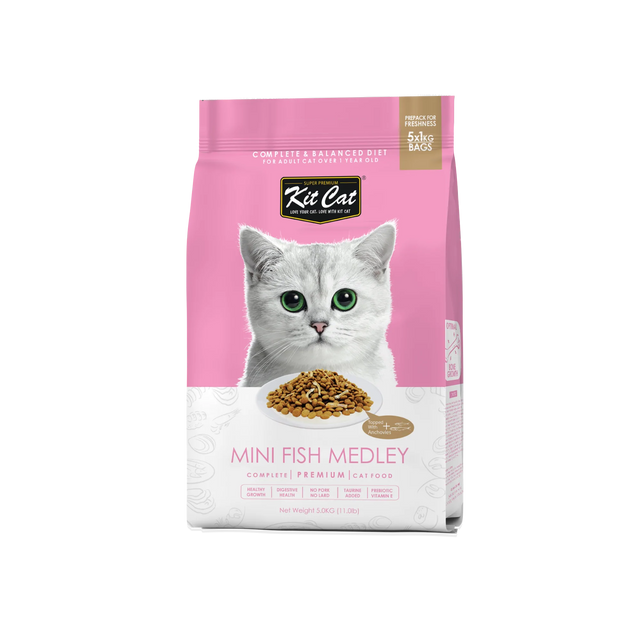 Kit Cat Food Mini Fish Medley (Optimal Bones Growth)