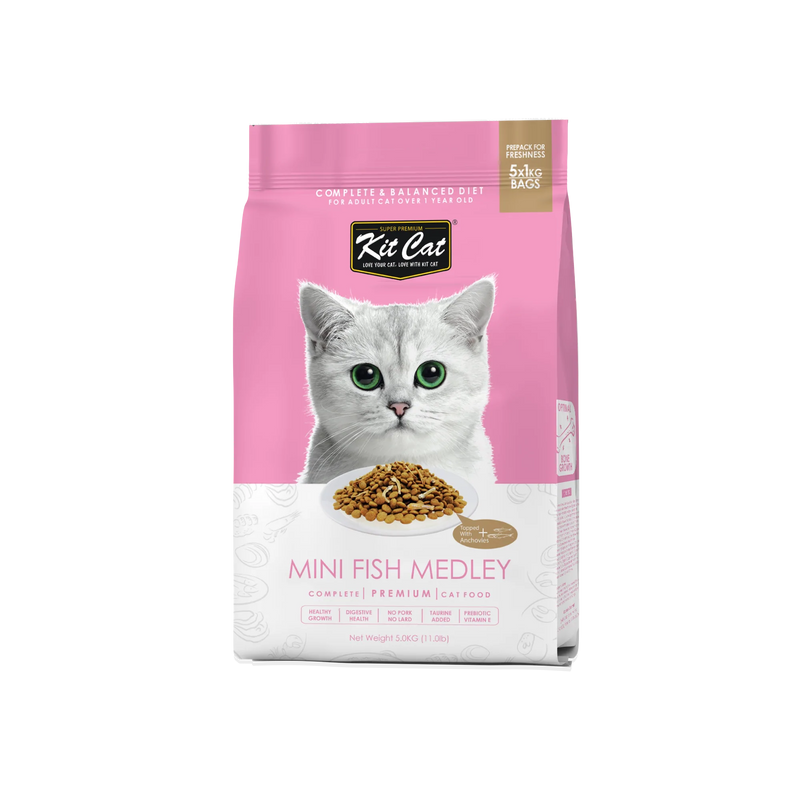 Kit Cat Food Mini Fish Medley (Optimal Bones Growth)