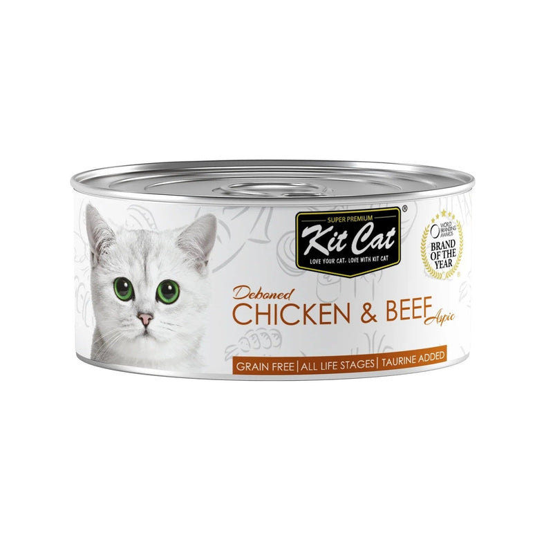Kit Cat Topper Deboned Chicken & Beef Aspic 80g Tin