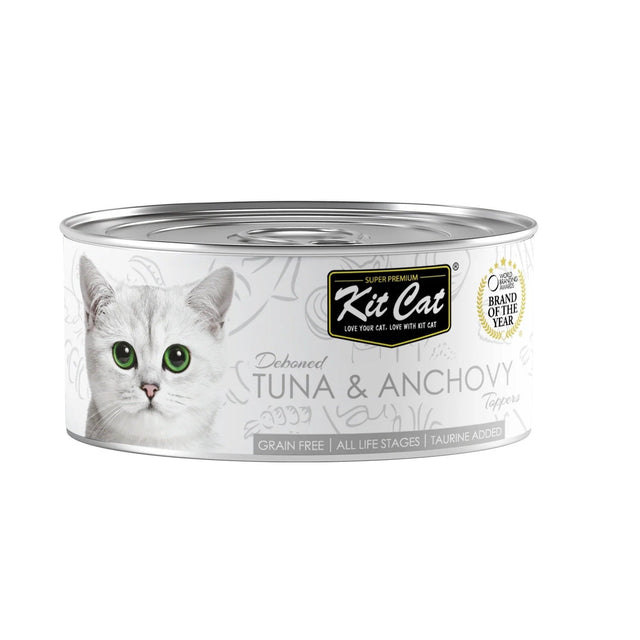 Kit Cat Toppers Deboned Tuna & Anchovy 80g Tin
