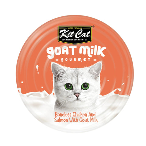 Kit Cat with Goat Milk - Boneless Chicken Shreds & Salmon 70g