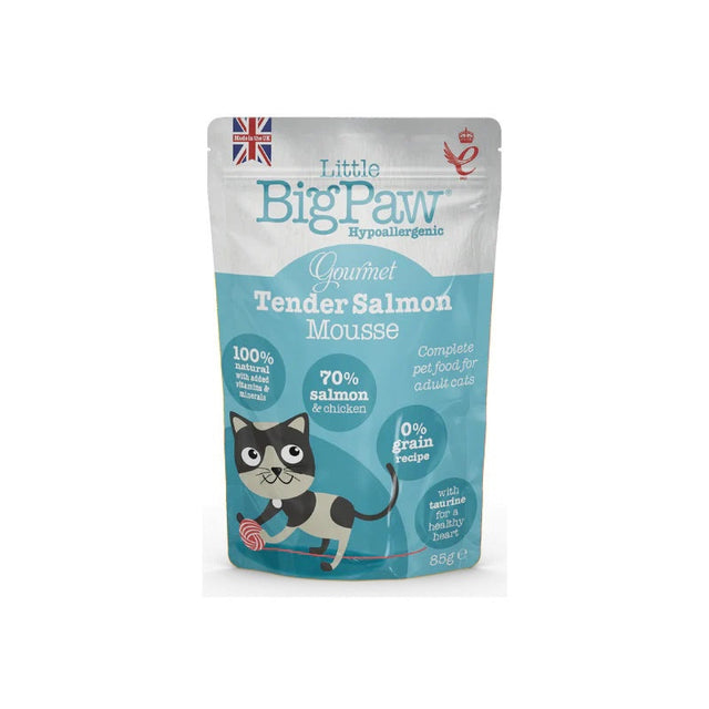Little Big Paw Gourmet Mousse - Atlantic Salmon 85g Pouch