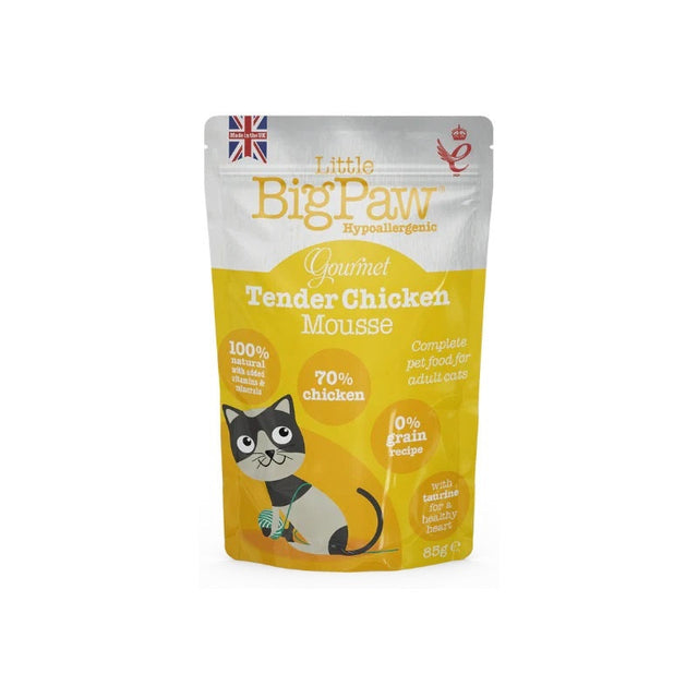 Little Big Paw Gourmet Mousse - Tender Chicken 85g Pouch-