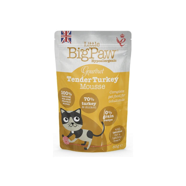 Little Big Paw Gourmet Mousse - Tender Turkey 85g Pouch