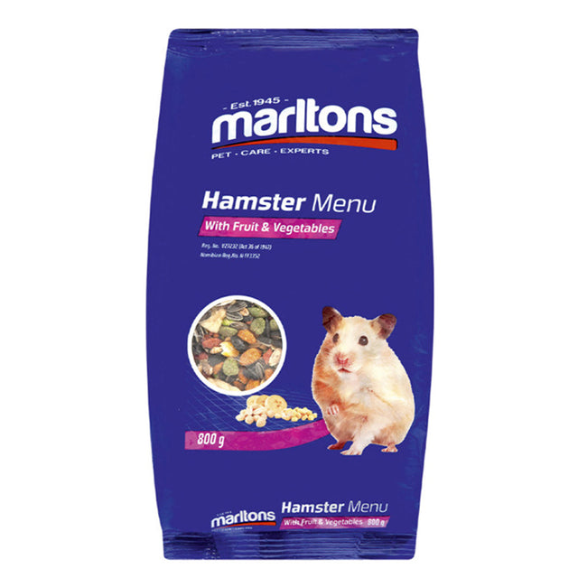 Marltons Hamster - Fruit & Vegetable 800g (Pack of 10)
