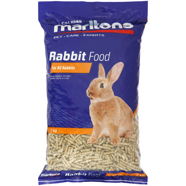 Marltons Rabbit Pellets 2kg (Pack of 5)