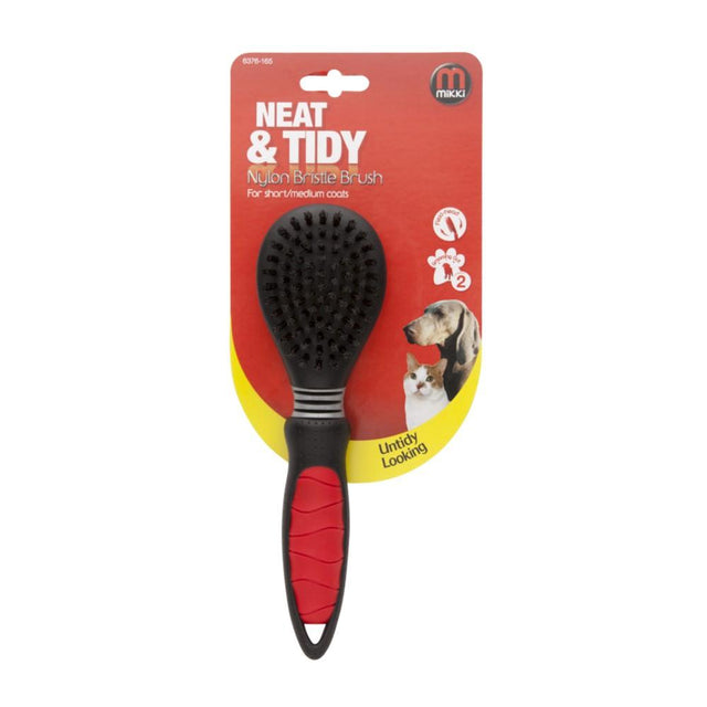 Mikki Nylon Bristle Brush for Short and Medium Coats