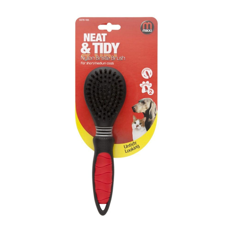 Mikki Nylon Bristle Brush for Short and Medium Coats