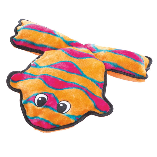 Outward Hound Invincibles Frog 4 sqk Orange/Pink (D)