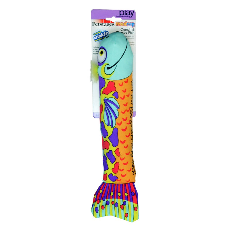 Petstages Madcap Crunch & Wrestle Fish (D)