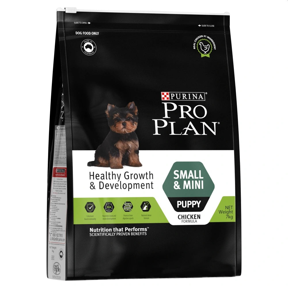 Purina Pro Plan Puppy Small and Mini Breed Dog Dry Food Chicken Pet