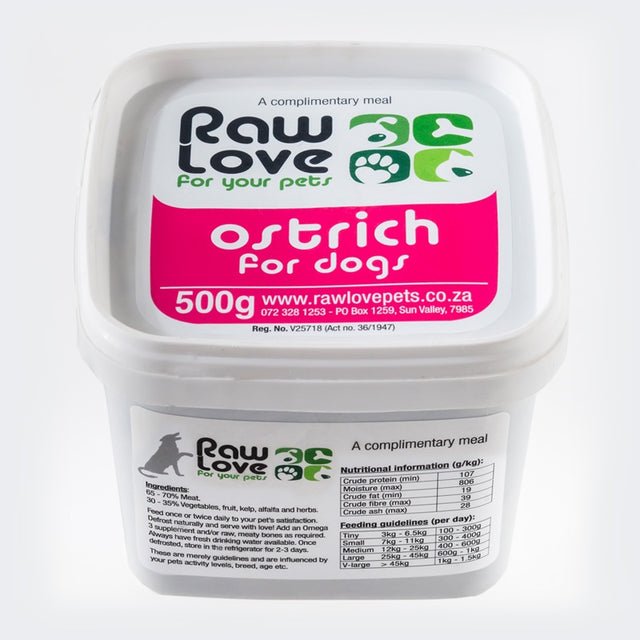 Raw Love Canine Ostrich