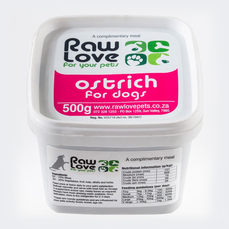 Raw Love Canine Ostrich