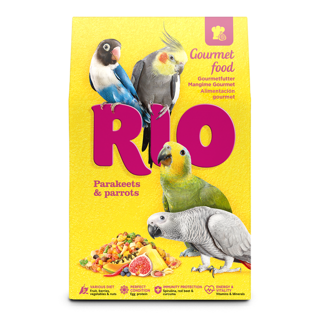 Rio Gourmet Food Parakeets and Parrots 250G **reg
