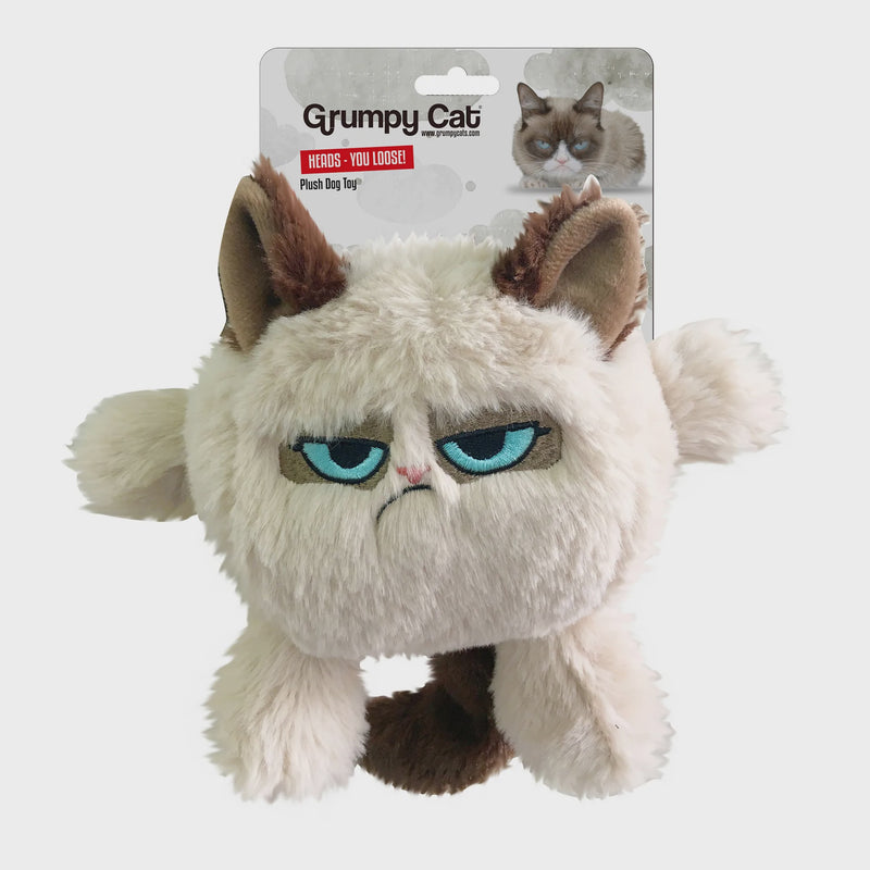 _Rosewood Grumpy Cat Head Dog Toy