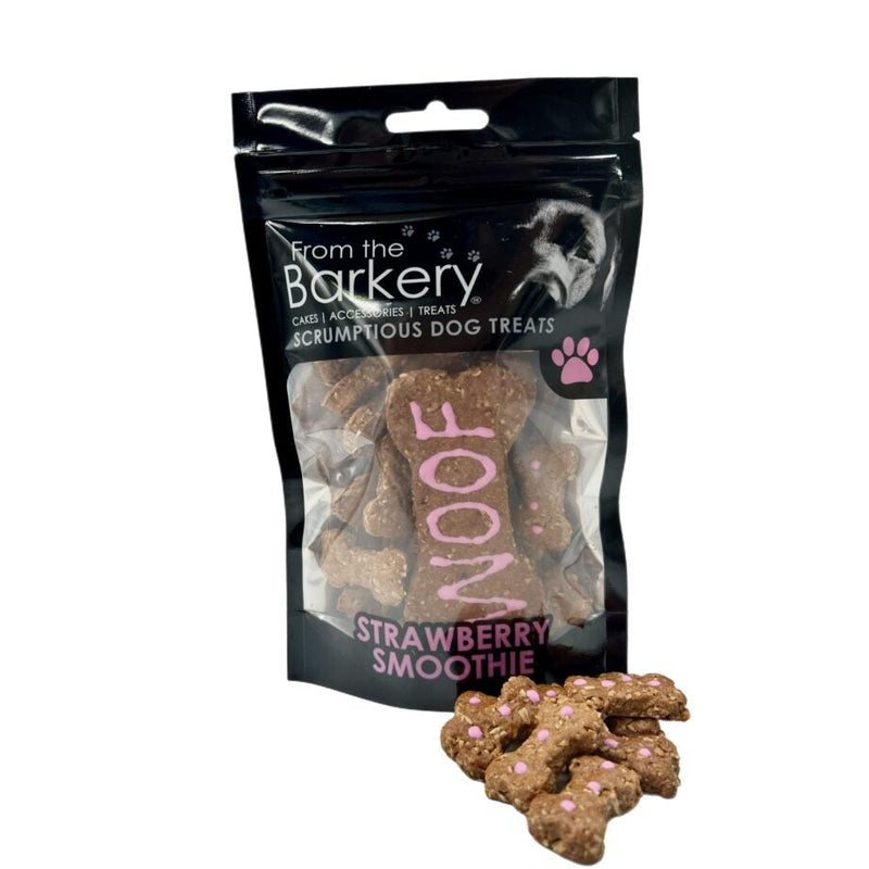 Strawberry Smoothie Dog Treat Biscuits 100g