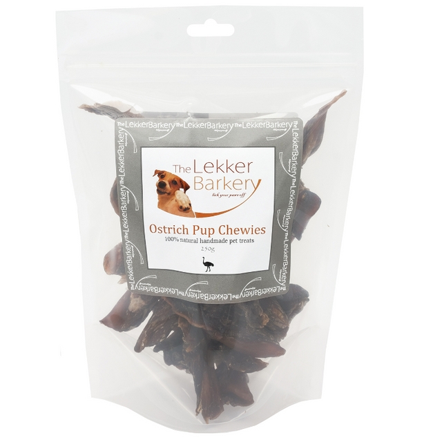 The Lekker Barkery Ostrich Pup Chewies
