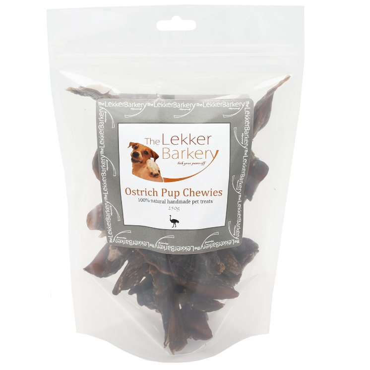 The Lekker Barkery Ostrich Pup Chewies