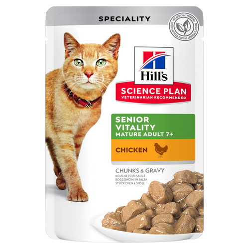 Hill's Cat Senior Vitality Chicken Pouches - Single