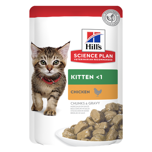 Hill's Cat Pouches Box Kitten Chicken (single flavour)